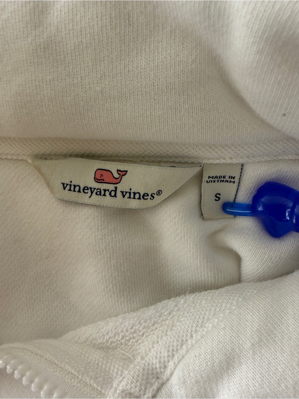 Vineyard Vines Women's San Francisco 49er's White 1/4 Zip Sweatshirt NFL EUC SM - Picture 5 of 11